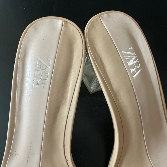 Zara Nude Heels with Transparent Strap - Picture 2 of 4